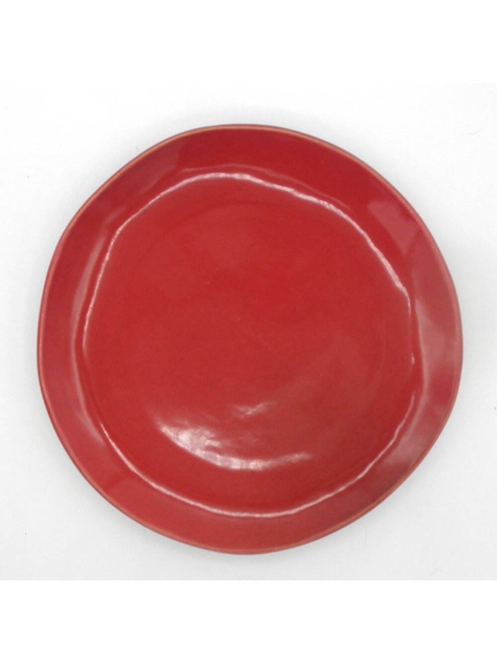 Waechtersbach FreeStyle 8.5 In. Red Salad Plates Freeform Organic Edge Set of 4 - Picture 3 of 6